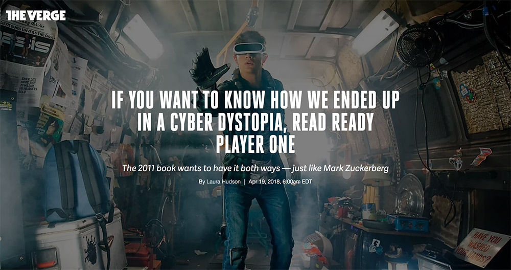 Ready Player One is the roadmap to digital dystopia - The Verge