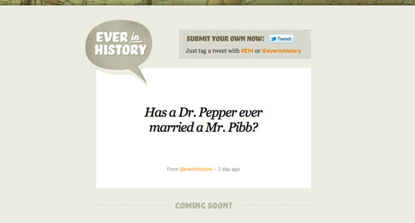Ever In History