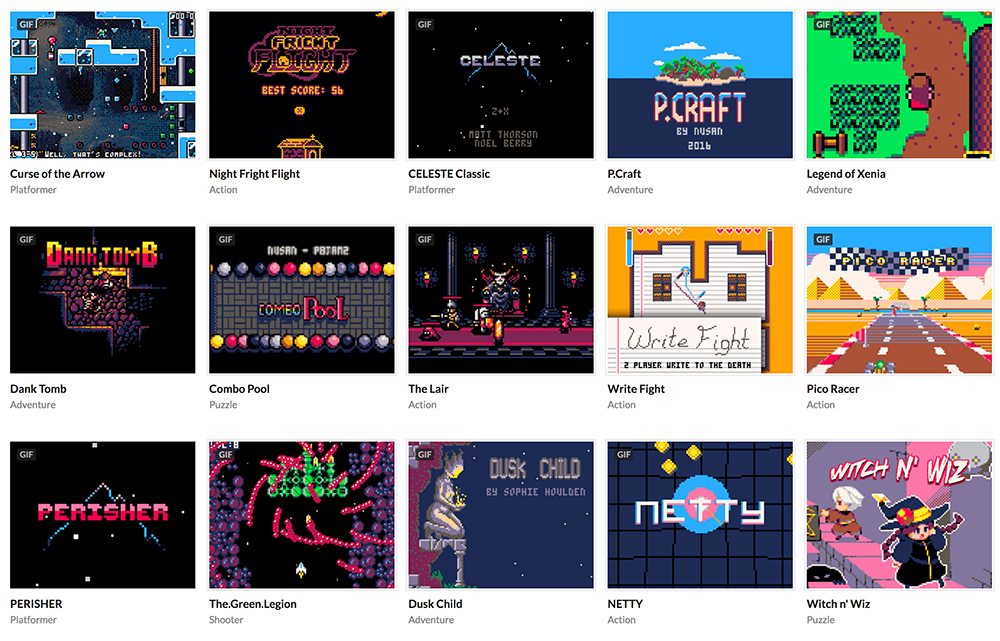 Pico-8 Games - yewknee.com